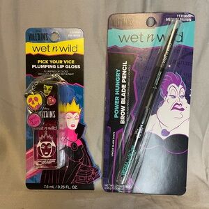 Wet n Wild Disney Villains Plumping Lip Gloss and Brow Pencil